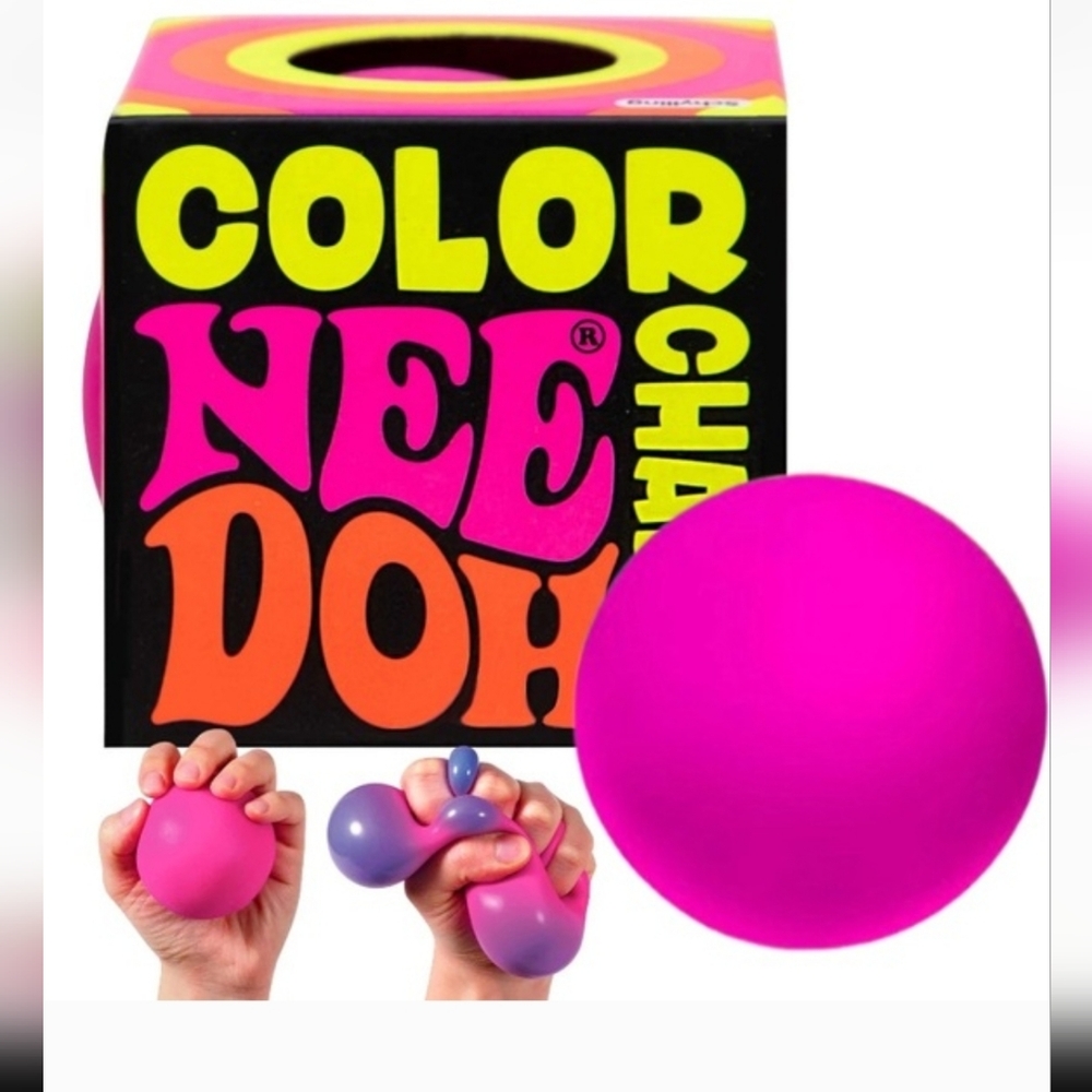 NeeDoh Color Change Groovy Glob Ball Pink New